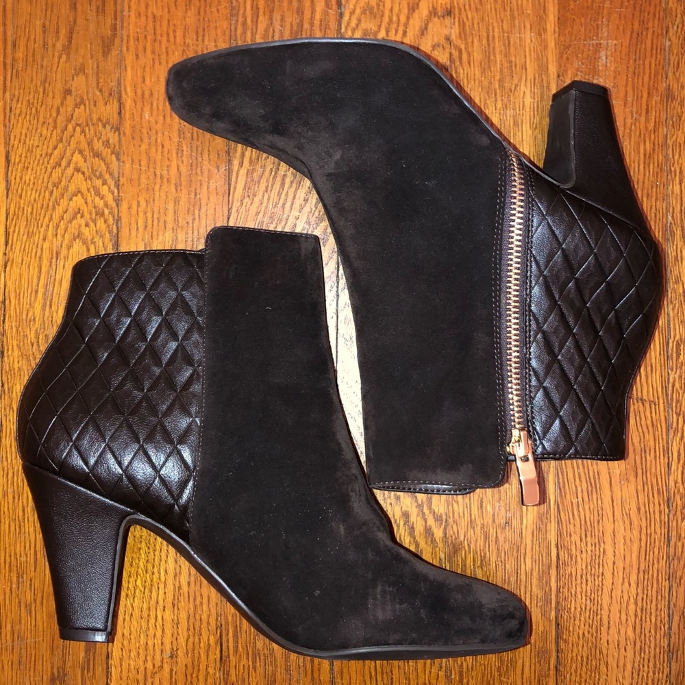 BCBGeneration Brown Suede/Leather Booties